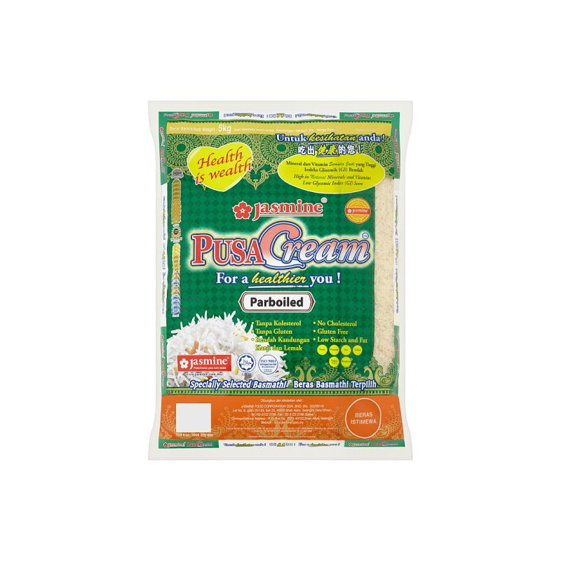Jasmine PusaCream Specially Selected Basmathi Rice 5kg