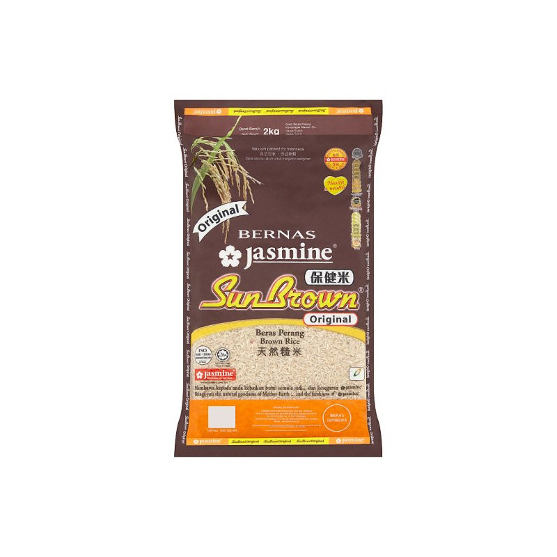 Jasmine Sun Brown Rice Original 2kg