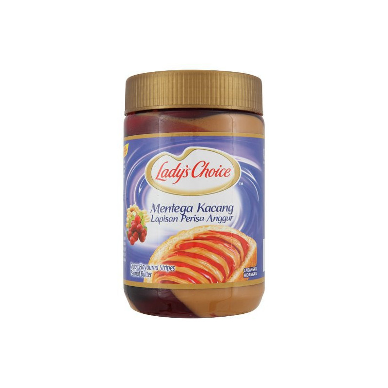 Lady's Choice Grape Stripes Peanut Butter 530g