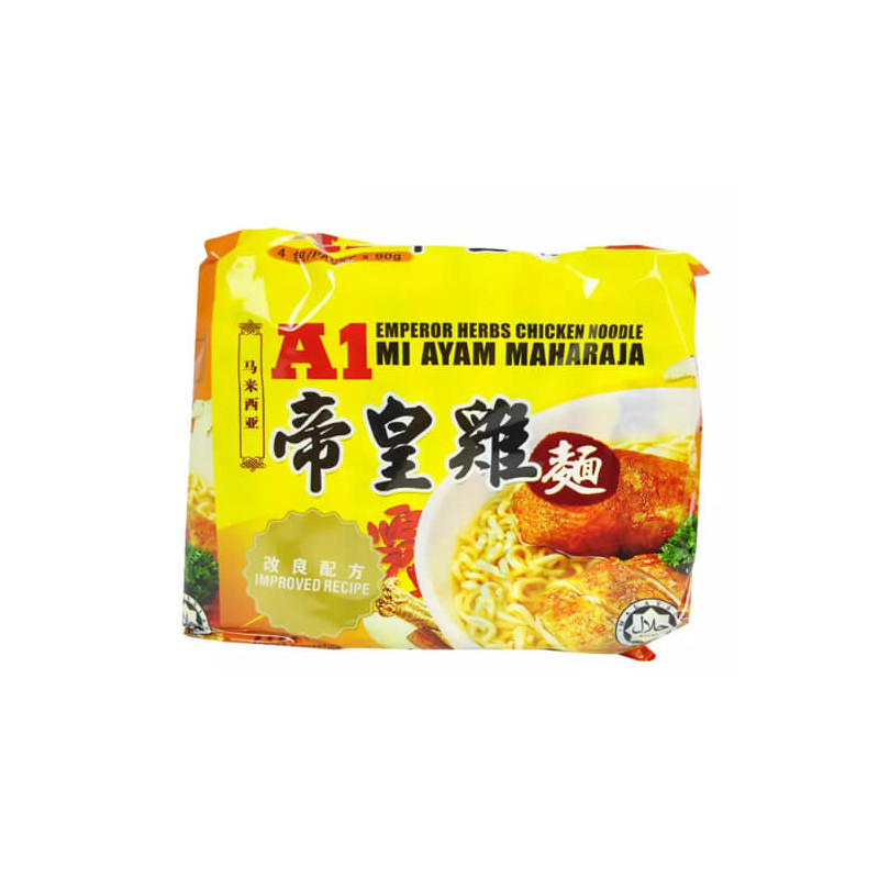 A1 Emperor Herbs Chicken Soap Noodle 4x90g