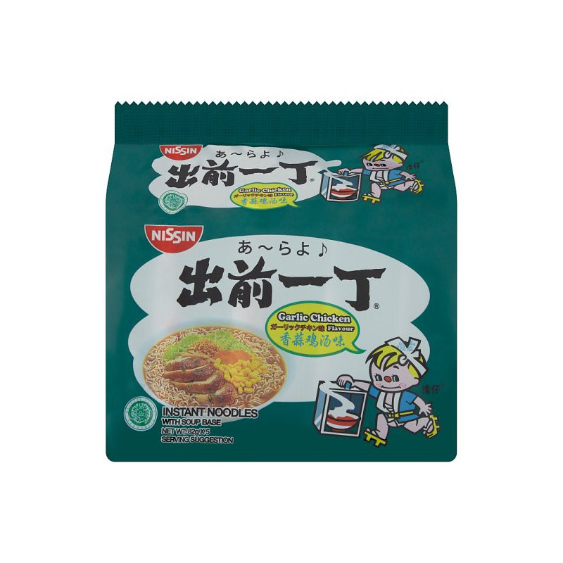 Nissin Mee With Garlic Chicken Flavour 5x82g