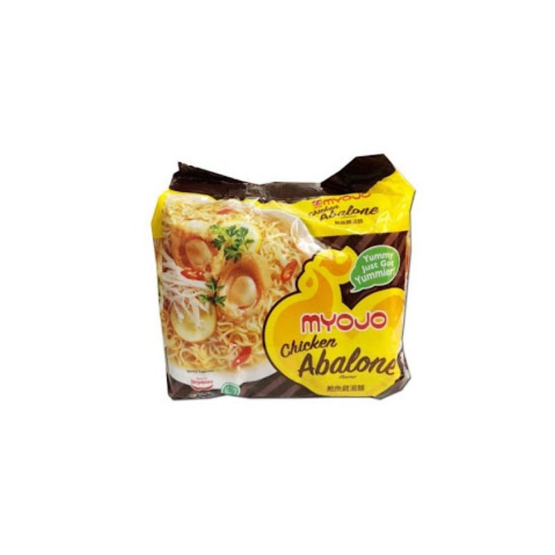 Myojo Chicken Abalone Flavour Instant Noodles 5x79g