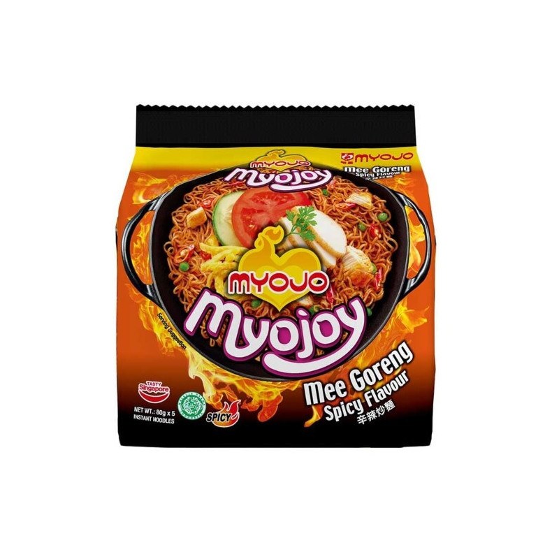 Myojo Mee Goreng Extra Spicy Instant Noodles 5x80g