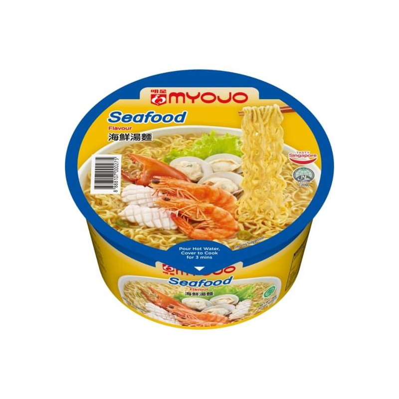 Myojo Seafood Flavour Instant Noodles with Soup Base 80g