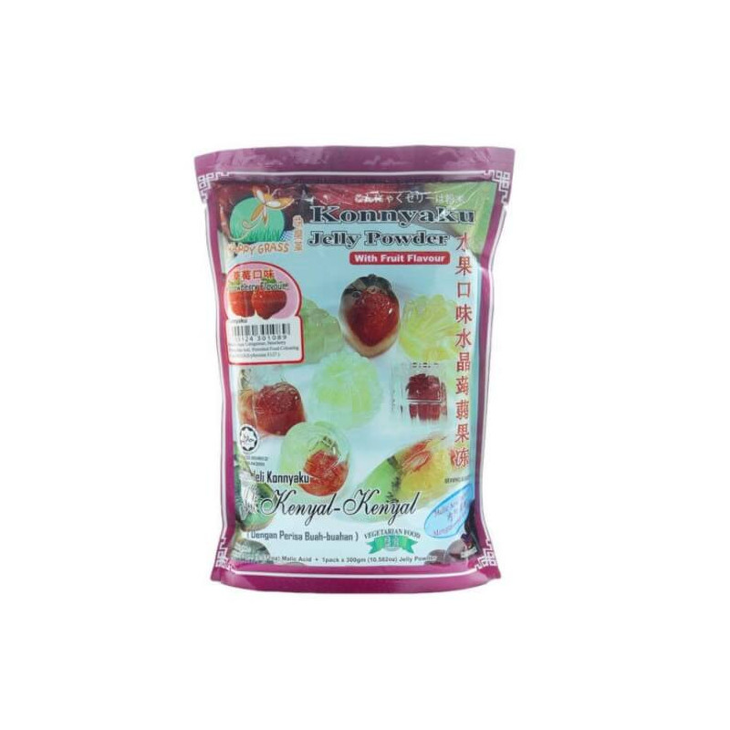 Happy Grass Konnyaku Strawberry Jelly Powder 280g