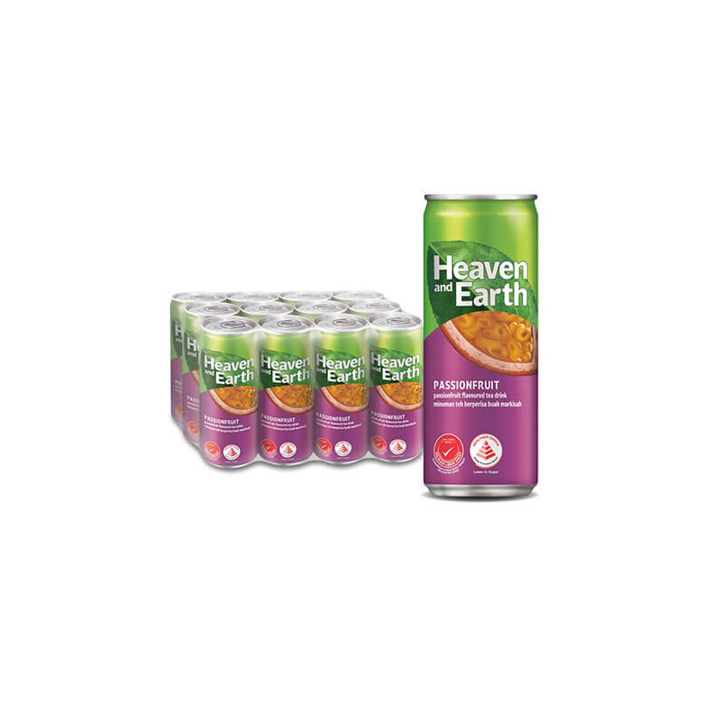 Heaven and Earth Passionfruit Flavoured Tea Drink 12x300ml