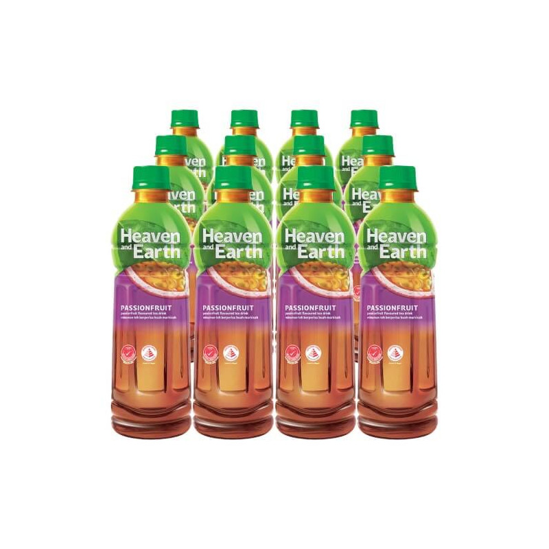 Heaven and Earth Passionfruit Flavoured Tea Drink 12x500ml