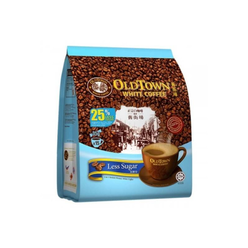Old Town White Coffee 3 in 1 Less Sugar 15s x 35g