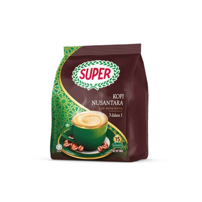Super White Coffee 3 in 1 Nusantara 15sachets x 36g