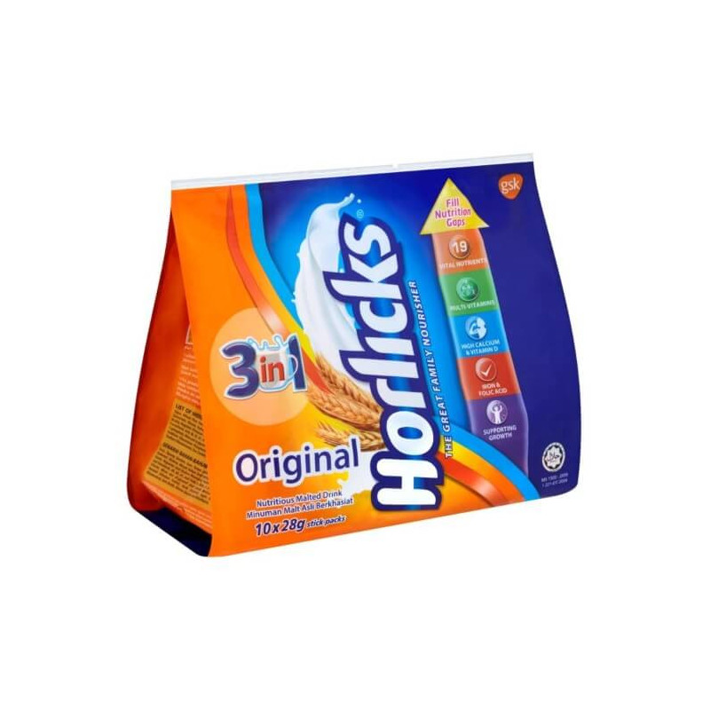 Horlicks 3 In 1 Original 10x28g