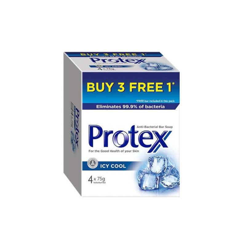 Protex Icy Cool Bar Soap 3+1x75g