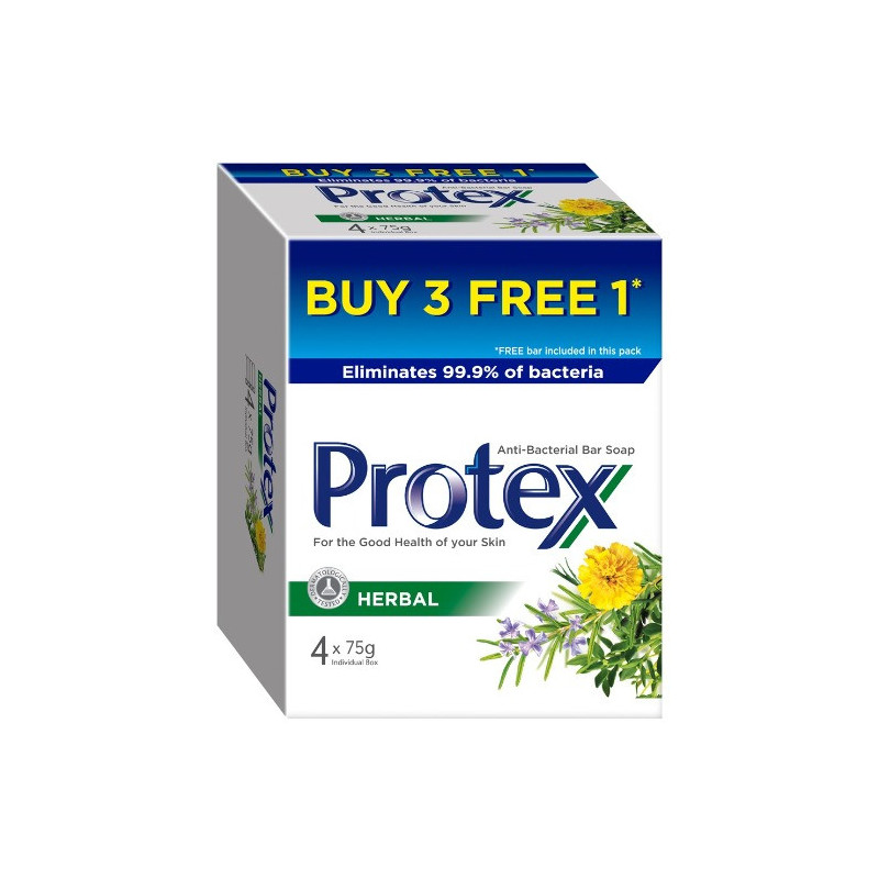 Protex Herbal Bar Soap 3+1x75g