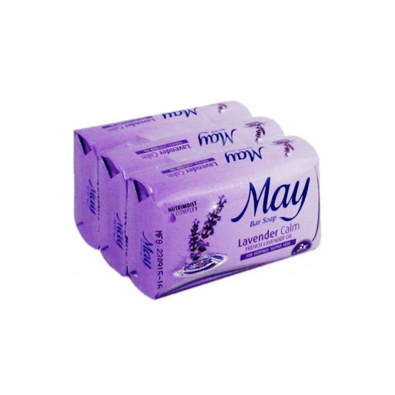 May Lavender Calm Bar Soap 3x85g