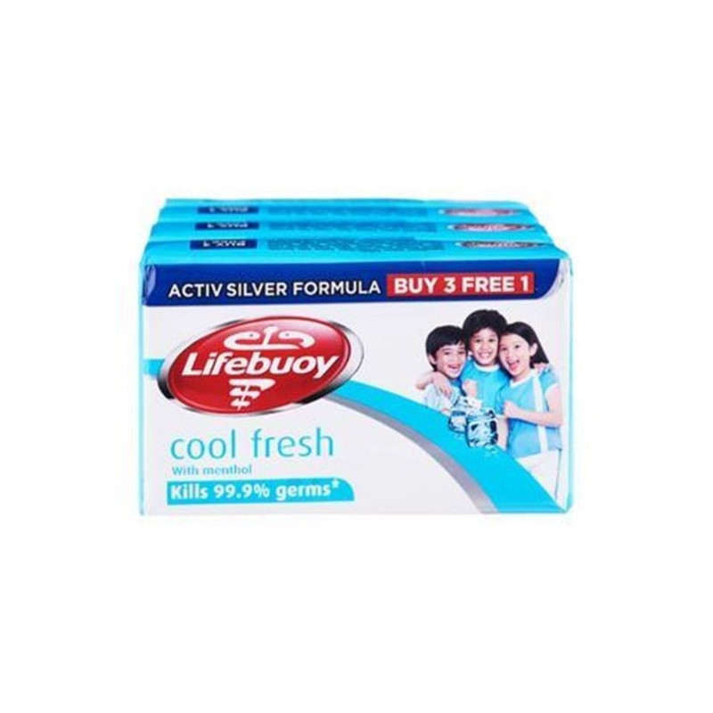 Lifebuoy Cool Fresh Bar Soap 3+1x115g
