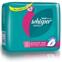 Whisper Regular Flow Wing 10s