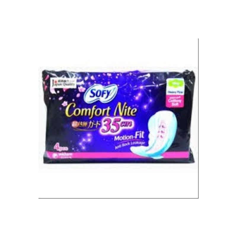 Sofy Side Gathers Comfort Nite Wing 35cm 4s