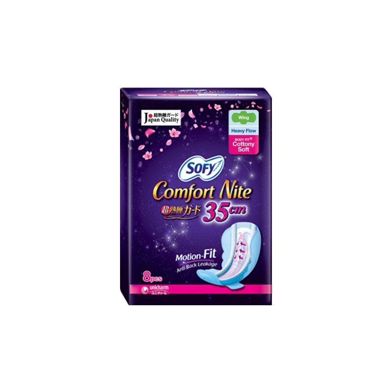 Sofy Body Fit Comfort Nite Wing 35cm 8s