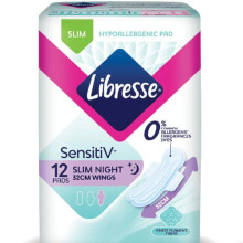 Libresse SensitiV Night Wing 12s