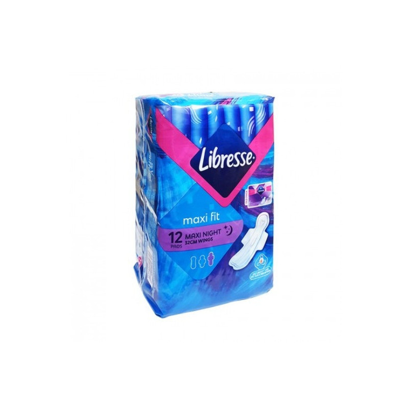 Libresse Maxi Night Extra Long & Wide Fit 32cm 12s