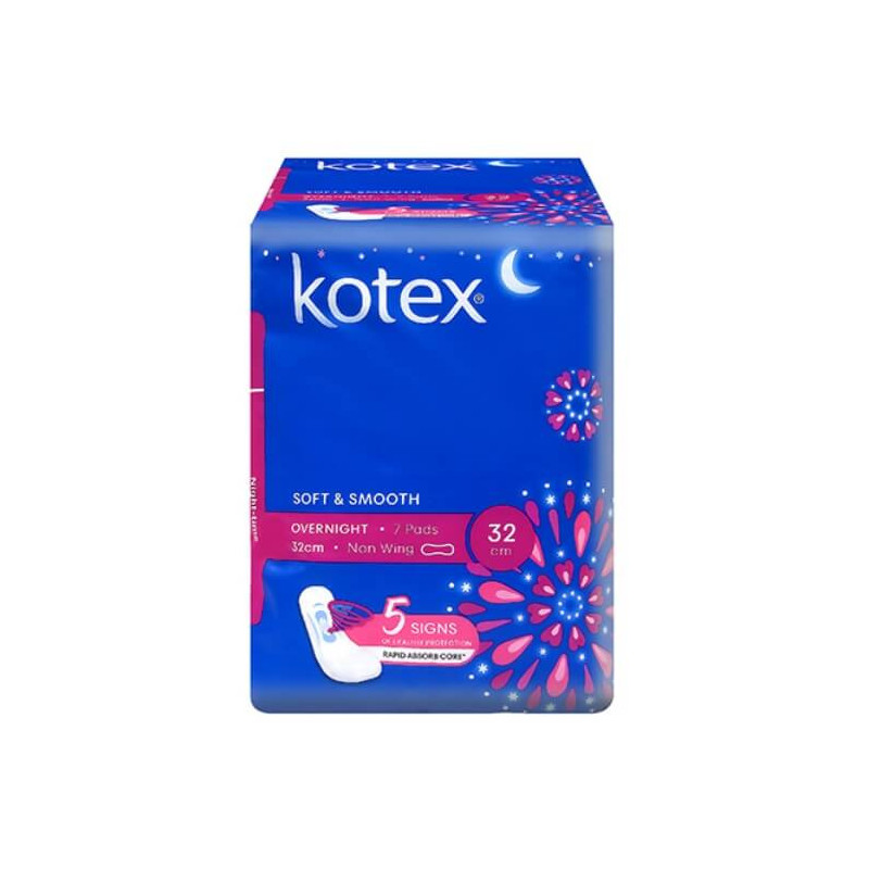 Kotex Soft & Smooth Maxi Night Non Wing 32cm 7s