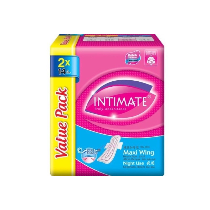 Intimate Night Use Maxi Wing SF 2 x 14s M82