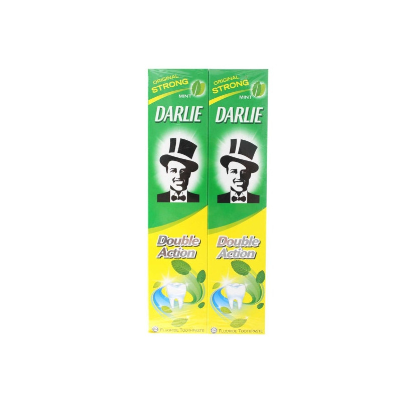 Darlie Double Action Mint Fluoride Toothpaste  225g x 2