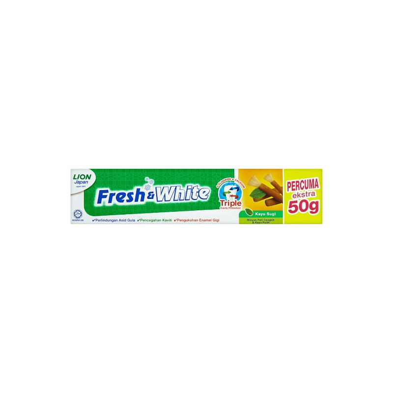 Fresh & White Kayu Sugi  Toothpaste 225g + 50g