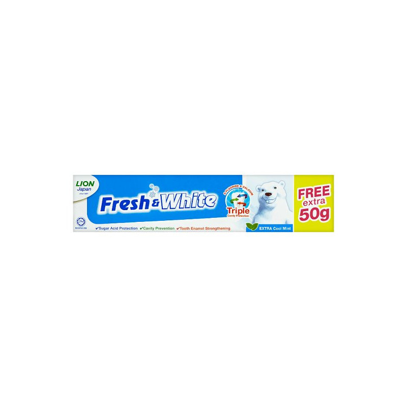 Fresh & White Extra Cool Mint Toothpaste 225g + 50g