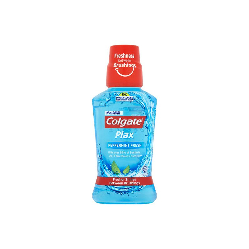 Colgate Plax Peppermint Fresh No Alcohol Mouthwash 250ml