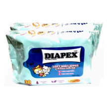 Diapex Soft Baby Wipes 2x30s
