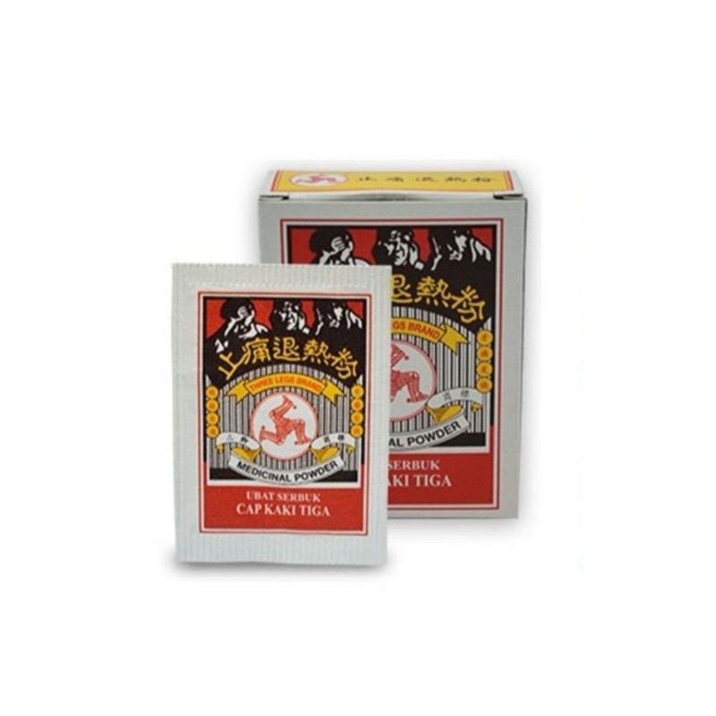Three Legs Brand Medicinal Powder 12's