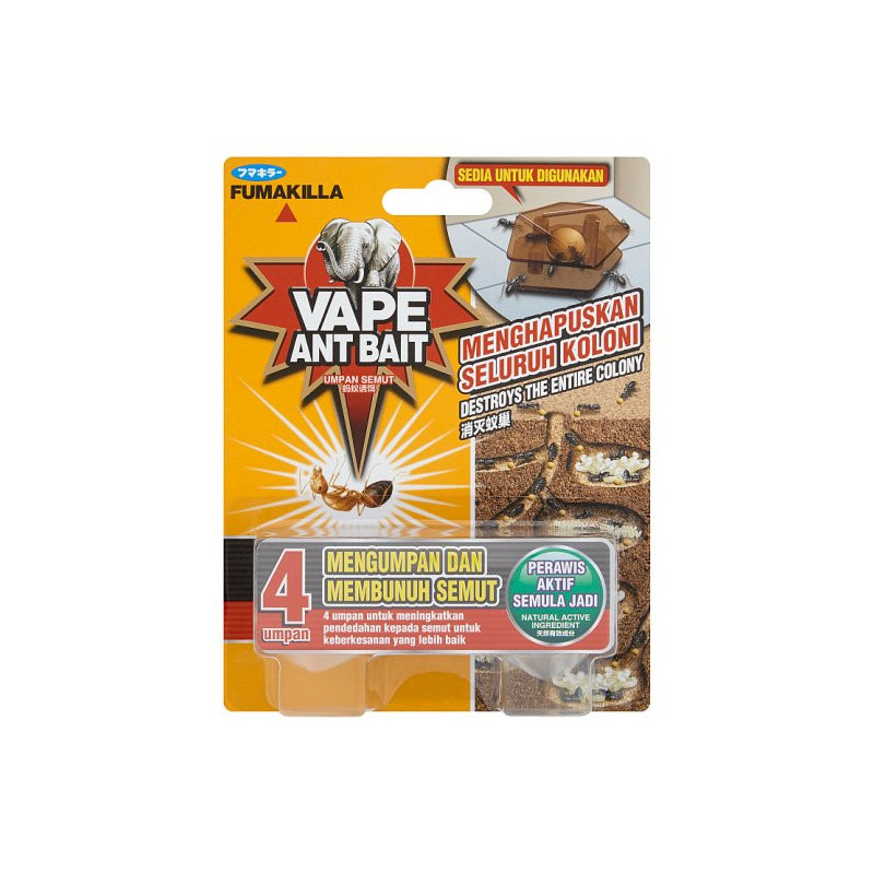 Fumakilla Vape Ant Bait 4pcs