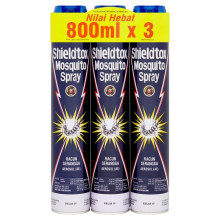 Shieldtox Mosquito Spray Aerosol 3 x 800ml
