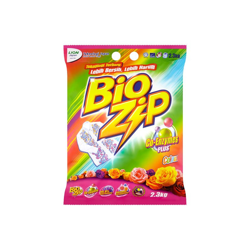 Bio Zip Colour Powder Detergent 2.3kg