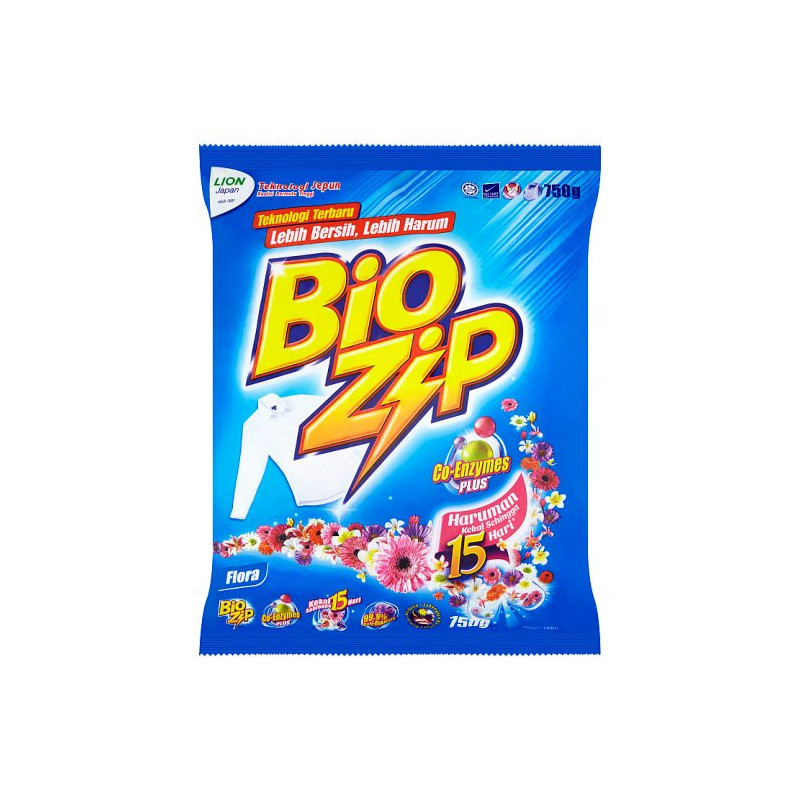 Bio Zip Flora Powder Detergent 750g