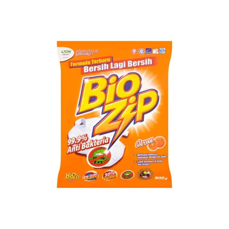 Bio Zip Oren Powder Detergent 750g