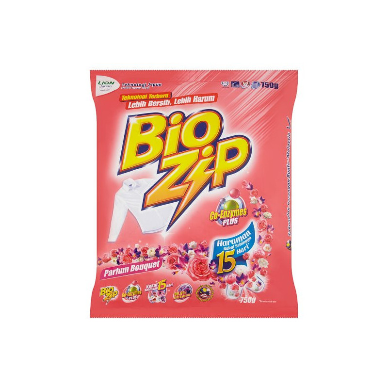 Bio Zip Parfum Bouquet Powder Detergent 750g