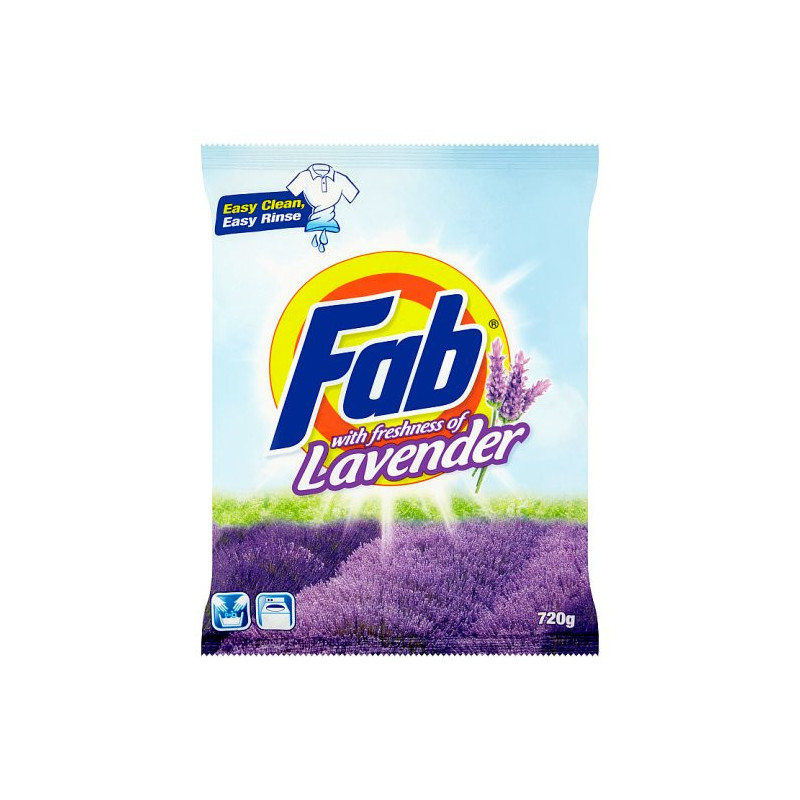 Fab with Freshness of Lavender Powder Detergent 720g