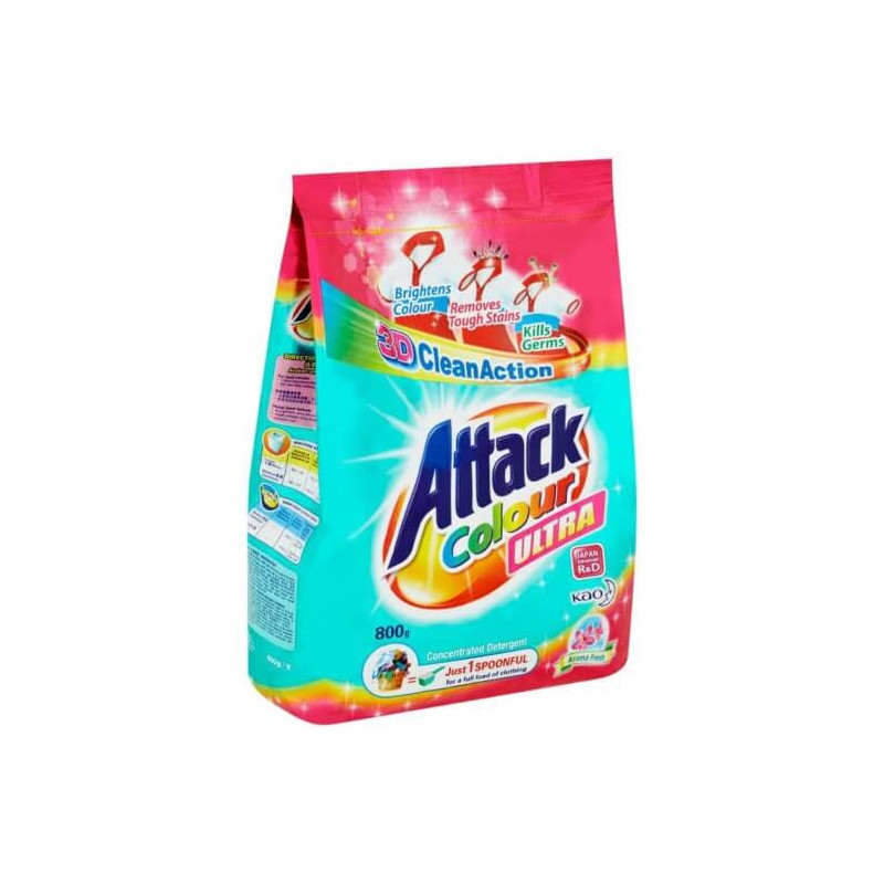 Attack Colour Ultra Concentrated Detergent Aroma Fresh 800g