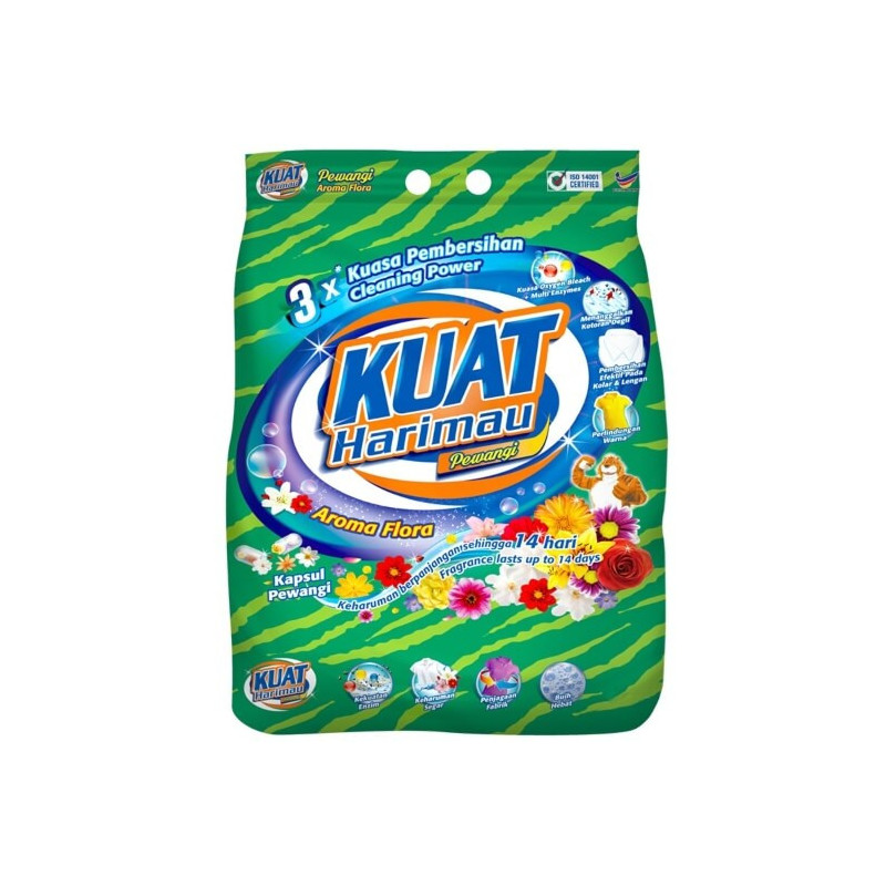 Kuat Harimau Detergent Powder Aroma Floral 2.4kg
