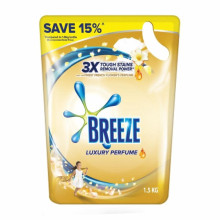 Breeze Luxury Perfume Liquid Detergent Refill Pack 1.5kg