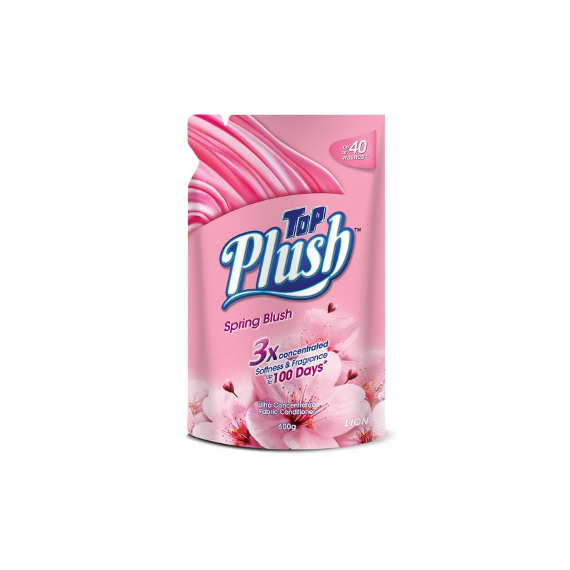 TOP Plush Fabric Conditioner Spring Blush Refill 600ml