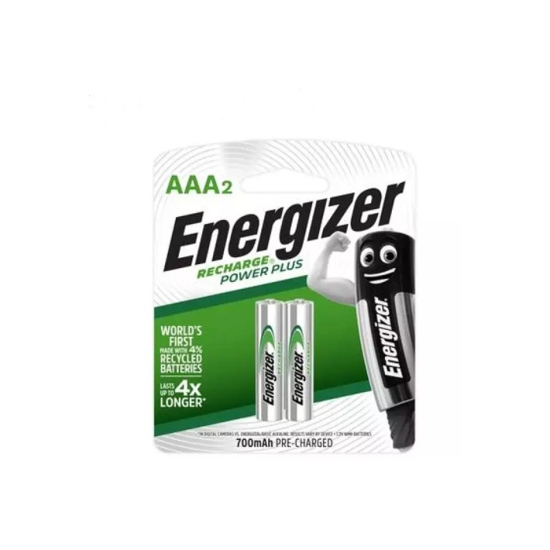 Energizer Recharge Power Plus AAA 1.2V Rechargeable Batteries 2pcs