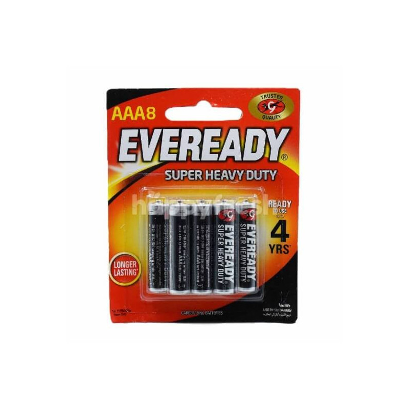 Eveready Super Heavy Duty AAA 8 Batteries