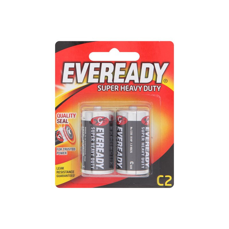 Eveready Super Heavy Duty C 1.5V Battery 2pcs