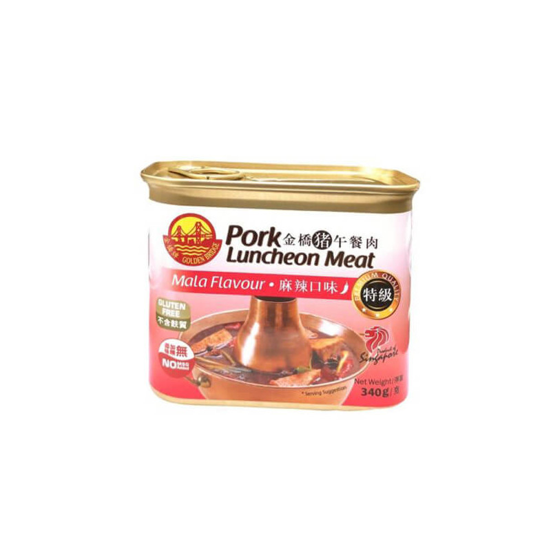Golden Bridge Pork Luncheon Meat Mala Flavour 340g