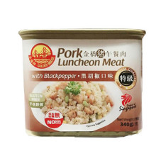 Golden Bridge Pork Luncheon Meat Black Pepper 340g