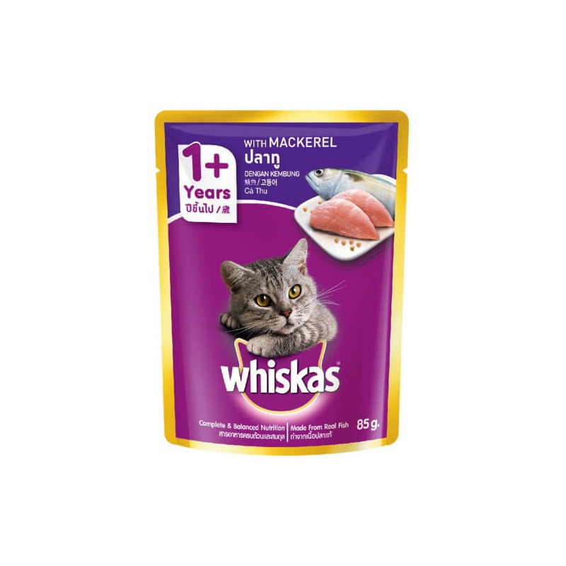 Whiskas Pouch Markerel 85g