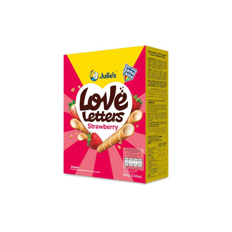 Julie's Love Letters Strawberry 100g
