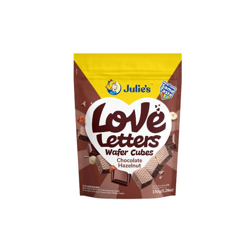 Julie's Wafer Cubes Chocolate Hazelnut 150g